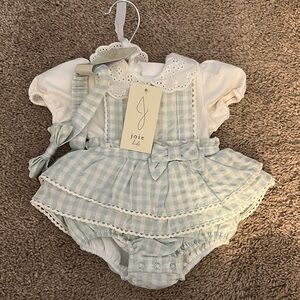 Joie Blue and White Diaper Cover Set